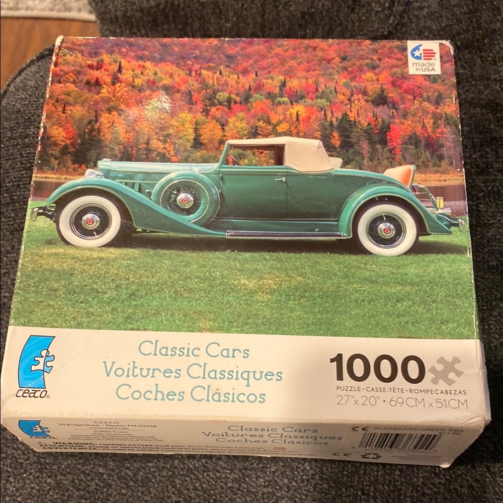 Classic Cars Puzzle - Green
